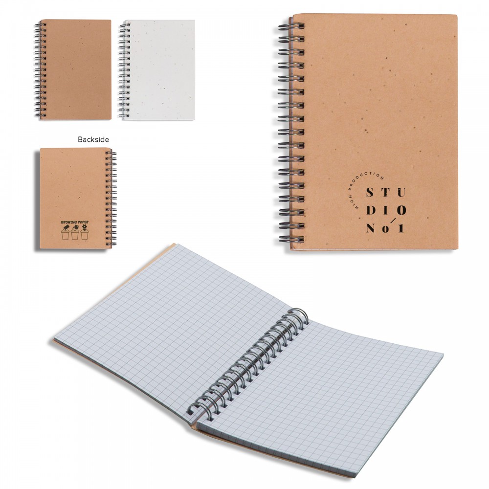 Spiral notebook seed paper